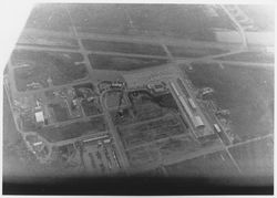 Aerial view of area surrounding Sonoma County Airport