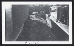 Library planters along Fourth Street under construction