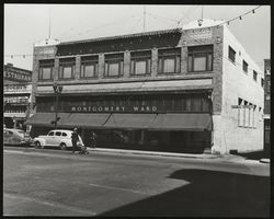 Montgomery Ward building and surrounding businesses, Petaluma