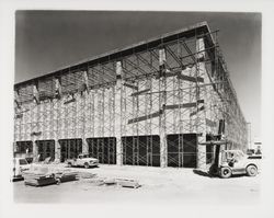 Erecting Penney's Department Store at Coddingtown Mall., Santa Rosa, California, 1967