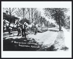 Santa Rosa Carnival, May 4, 1915, Sebastopol float