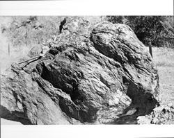 Rock used by the legendary poet - robber Black Bart