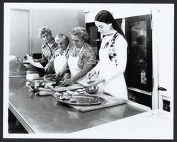 Kitchen staff of Il Desinare, Sonoma , California, 1976