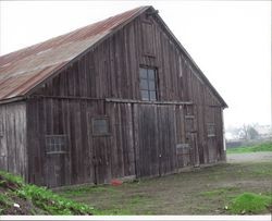 Sides and rear of livery stable at Steamer Landing Park, Petaluma, California, Nov. 18, 2004