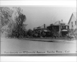 Residences on McDonald Avenue, Santa Rosa, Cal