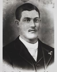 Wedding portrait of Aaron Henry Barnes, September 9, 1893