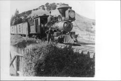 Engine No. 8 of the North Pacific Coast Railroad, San Anselmo, California, 1880