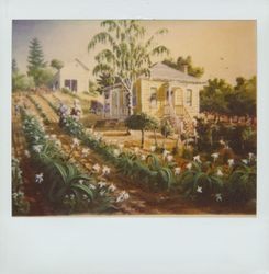 View of Luther Burbank's cottage in Sebastopol, California