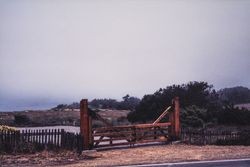 Wooden gate at Sea Ranch