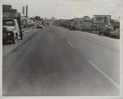 Looking south on Main Street, now Petaluma Bloulevard North, Petaluma, California, 1954