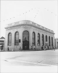 Bank of America's Petaluma, California branch at the corner of Washington and Main Streets, 1947