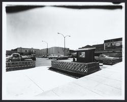 Parking lot on Fifth Street, Santa Rosa, California, 1967