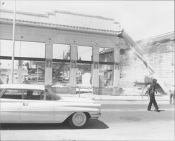 Demolition of the M. Vonsen building, Petaluma, California, Apr. 23, 1960