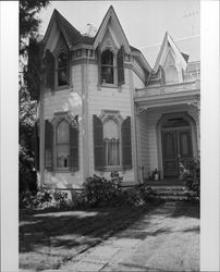 Exterior and outbuildings of The Gables, 4257 Petaluma Hill Road, south of Santa Rosa, California, September 1983