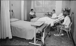 Patient room, Hillcrest Hospital in Petaluma, California, 1963