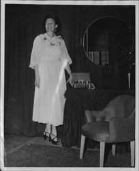 Helen Putnam in the Spring Fashion Show, Petaluma, California, 1951