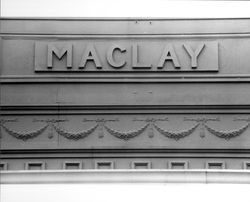 Frieze and architectural details on the Maclay Building