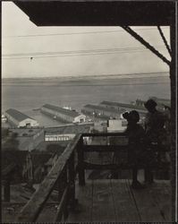 Piers 19 through 23 and San Francisco Bay from Telegraph Hill, San Francisco, California, 1920s