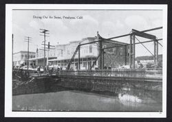 Drying Out the Seine, Petaluma, California the Washington Street bridge