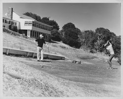 Golfing scenes at the Petaluma Golf and Country Club, Petaluma, California, about 1963