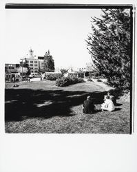 East side of Courthouse Square, Santa Rosa, California, 1977