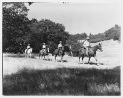 Equestrian riders at Oakmont, Santa Rosa, California, 1964