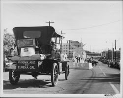 Harper family car in Yuma's Annual Rodeo Parade, August 1961