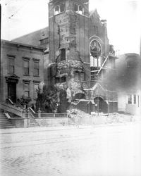 Lutheran Church on Howard Street, San Francisco, California, after the April 18, 1906 earthquake