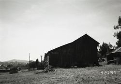 Hay barn at 196 Cinnabar Avenue, Petaluma, California, May 27, 1997