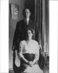 Portrait of Sarah Neil and her brother Walter S. Neil, Petaluma, California, about 1914