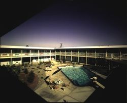 Exterior of Tivoli Gardens apartments, Rohnert Park, California, 1964