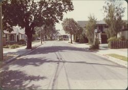 Orchard Street between Cherry and Seventh streets, Santa Rosa, California, looking southwest, 1970