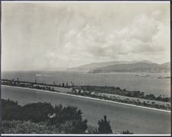 View of Golden Gate from Lincoln Park Golf Course, San Francisco, California, 1920s