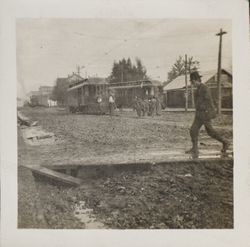 Digging out the rails along Main Street, Sebastopol