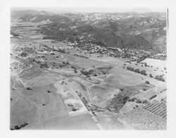 Aerial view of the southern end of Oakmont, Santa Rosa, California, 1964