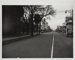 Looking west on Fourth Street from E