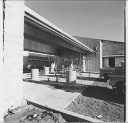 Construction of Bank of Sonoma County, Santa Rosa, California, 1972