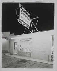 Exterior of Lewis Speed Wash, Santa Rosa, California, 1963