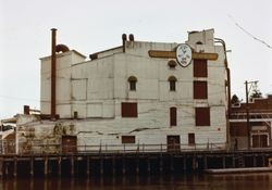 East wall of the Great Petaluma Mill, Petaluma, California, about 1975