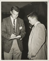 Sports figures at the Red Coat banquet for the benefit of charities, Santa Rosa, California, February 5, 1962