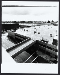 Roof top parking at Santa Rosa Plaza, Santa Rosa, California, 1982