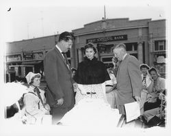 Cutting the birthday cake, Petaluma, California, 1958