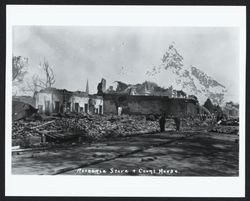 Earthquake ruins of Rochdale Store and Sonoma County Court House