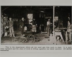 Manufacturing site of the Lloyd gate at Copeland and Washington streets, Petaluma, California, as shown in the Lloyd Co. catalog for 1912