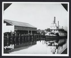 Steamer Gold at the dock in Petaluma