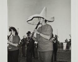 Playing the clarinet on Farmers' Day at the Sonoma County Fair, Santa Rosa, California, 1986