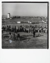 Ground breaking ceremonies at Airport Industrial Park for National Controls plant facility, Santa Rosa, California, 1976