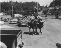 Griswald girls in Veterans Parade, July 22, 1954