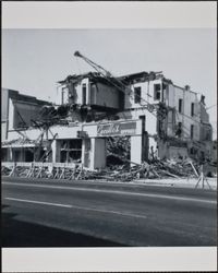 Demolition of the American Hotel, Petaluma, California, July 5, 1966