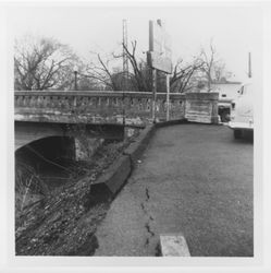 A Street bridge at the north bank end